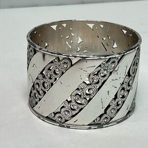 Brighton Silver Plated Think Chunky Bangle